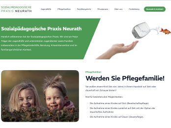 Screenshot der Webseite Sozialpädagogische Praxis Neurath