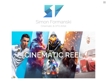 Screenshot der Webseite Simon Formanski